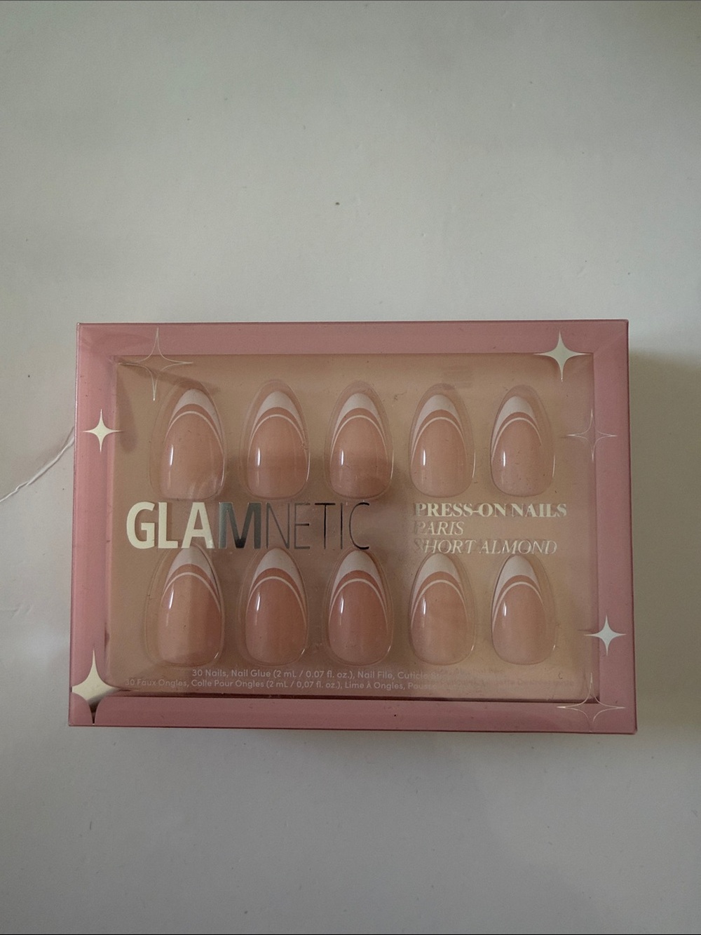 Glamnetic Short Almond Press-On Nails – Nude Pink Almond Set